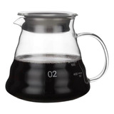 Servidor De Cafe Vidrio  600ml Con Tapa Metodo Filtrado V60