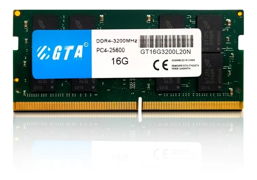 Memoria. Notebook. 16gb Ddr4 3200 Cl 20 1.2v Gta Tech