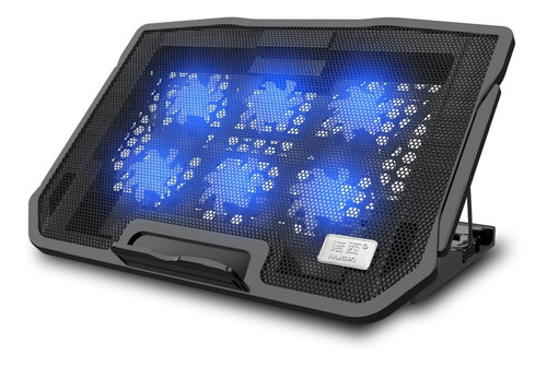 Cooler Suporte Base Notebook Gamer Led Refrigeração 6 Fans 