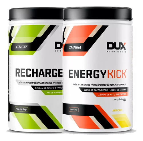 Combo Recharge 4:1 + Energy Kick Xtamina - Dux Nutrition