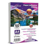 Papel Fotografico Adhesivo A4 135g Pack X 100 Un.