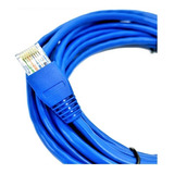 Cabo De Rede E Internet Patch Cord Rj 45 Cat5 Azul 3 Metros