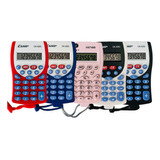 Kit 5 Mini Calculadora De Bolso Colorida 8 Dígitos Kenko