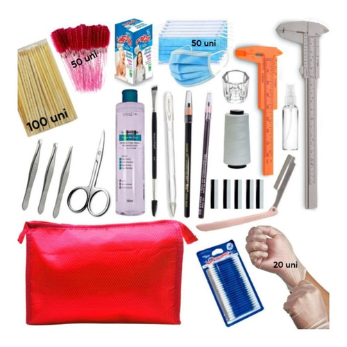 Kit Para Designer De Sobrancelhas Profissional + Brinde