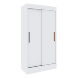 Guarda-roupa 2 Portas E 2 Gavetas Milano Multimóveis Vcr4143 Cor Branco