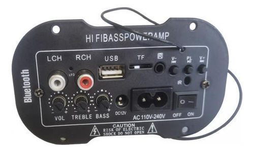 2 Coche Bluetooth Hi-fi Bajo Potencia Subwoofer Amp Coche
