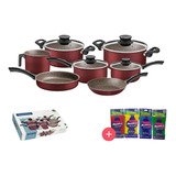 Batería Cocina 11 Pc Color Vino Paris Tramontina 20599/761