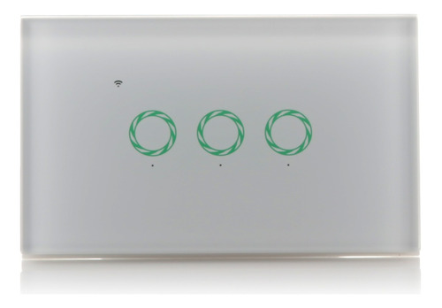 Interruptor Triple Smart Home Touch White Wifi