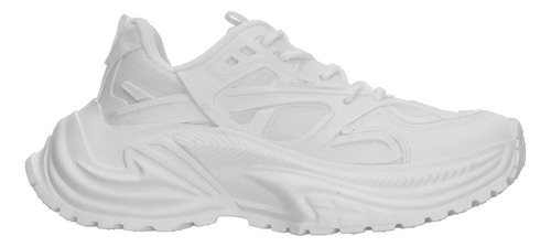 Tenis Ten Colours Dama Blanco Casual Plataforma Cómodo Cintas Ajustables Para Mujer
