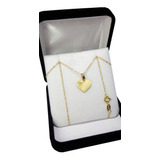 Conjunto Dije Corazon Oro Y Cadena De Oro Regalo Mujer 15