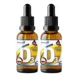 Kit 2 Vitamina D3 Em Gotas 2000 Ui Por Gota 30ml Melcoprol