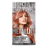 Got2b Tinte Permanente Metalico Para El Cabello, Rosa Dorado