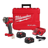 Kit Llave Impacto 1/2 Milwaukee 2855-259 2 Bat 5ah Carg Sf