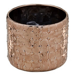 Cachepot Decoração Luxo Bronze Casa Vaso Aparador Mesa