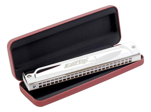 Harmonica Easttop T2406s-g# Profesional Blanco Tono Ab