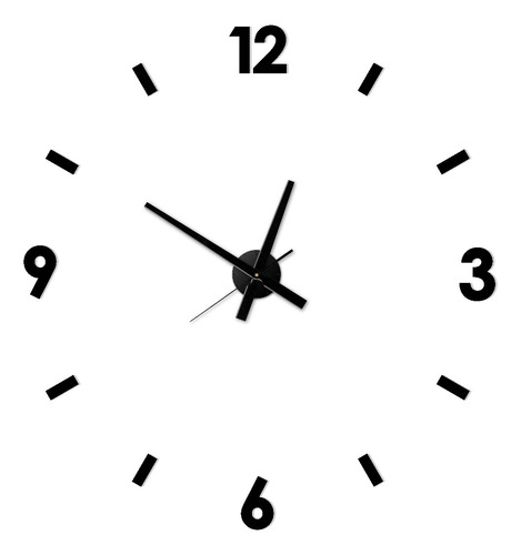 Reloj De Pared Grande Moderno Diseño Decorativos Xl Color