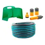 Kit Riego Completo 7 Piezas Manguera Solytac 15mts Aquaflex