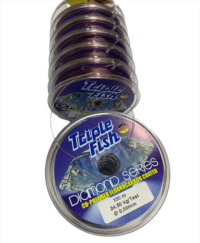 Nylon Triplefish Diamond Violet Blue 050mm  799/ 1000 Mts 