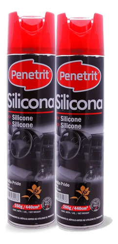 Silicona Aerosol Brillo Y Proteccion Penetrit X 2 Unidades Fragancia Frutas Citricas