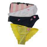 Victorias Secret Lencería Pack 3 Panties Cachetero Encaje S