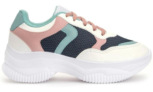 Tenis Feminino Sneaker Plataforma Colorido Blogueiras