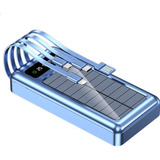 Power Bank 20000mah Solar De Carregamento Rápido Com Luz