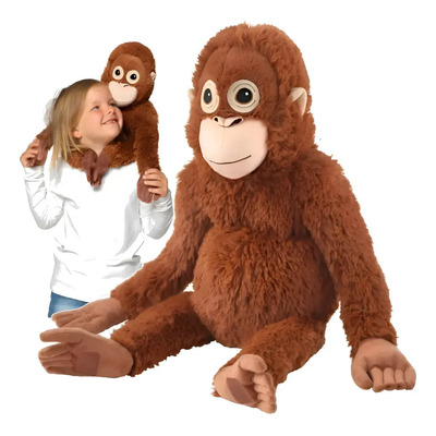 Peluche Grande 66 Cm Chango Orangutan, Juguete Meme, Suave Hipoalergénico, Regalo Para Niño O Niña Coleccionable | Meses sin interés