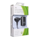 Xbox 360 Kit Carga Y Juega + 4800 Ni-mh Cargador Hasta 35h