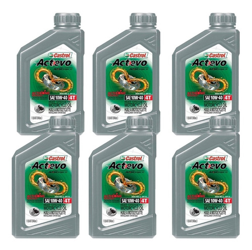 Aceite Semi Sintetico Castrol Actevo 10w40 X6 Unidades  C