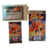 Street Fighter Ii Turbo Japonés Con Caja Y Manual Snes Famic