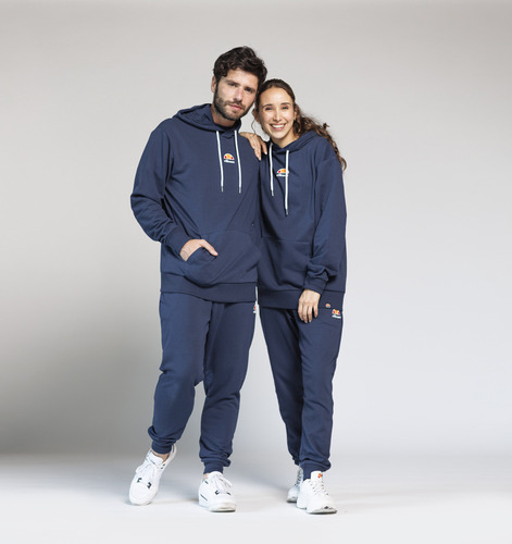 Poleron Unisex Ellesse Columbus Azul Marino