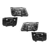 Par Faros Jetta A4 2001-2002 F/crom S/lupa Cto/blanco Opt