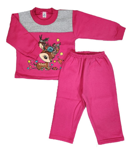 Conjunto Buzo Y Pantalon Bebe Beba Algodón Con Frisa