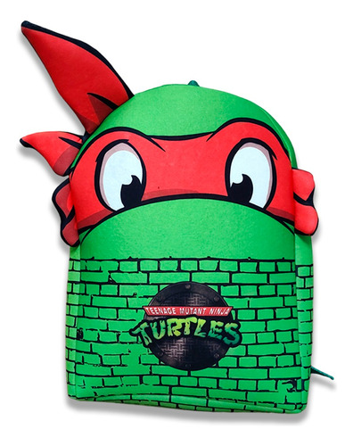 Mochila Infantil 3d Tortugas Ninja Personalizada