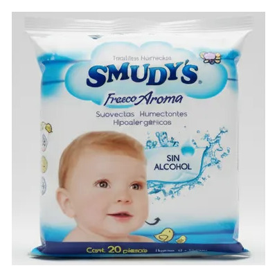 Toallitas Húmedas Smudy's Hipoalergénicas 20 Piezas | Meses sin interés