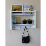 Porta Chaves - Organiza Bolsas 30x30x10 Branco 