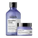 Kit Loreal Blondifier Gloss Shampoo 300ml + Mascara 250g 