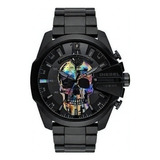 Relógio Diesel Dz4582 Mega Chief Skull Rainbow 100% Original