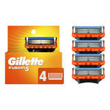 4 Cartuchos De Cuchillas Recargables Gillette Fusion5  Para