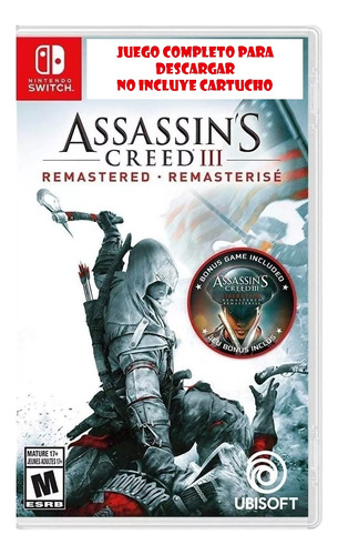 Assassins Creed Iii + Liberation Remasterizado Switch