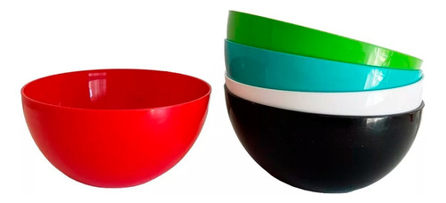  Bowls 20cm 2l Plástico  Carol Comun Colores X3un