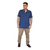 Camisa Polo Hering Masculina Piquet Azul Bordado 036haz2en