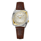 Reloj Bulova Accutron Legacy Para Hombre 2sw8a001 Color De La Correa Café Color Del Bisel Plateado Color Del Fondo Dorado