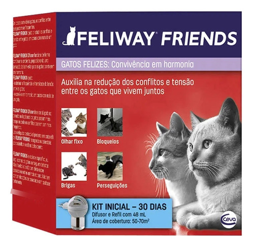 Feliway Friends Ceva Difusor Elétrico Com Refil