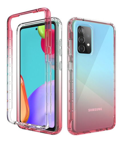 Funda 360 Uso Rudo Bicolor Transparente Samsung Huawei