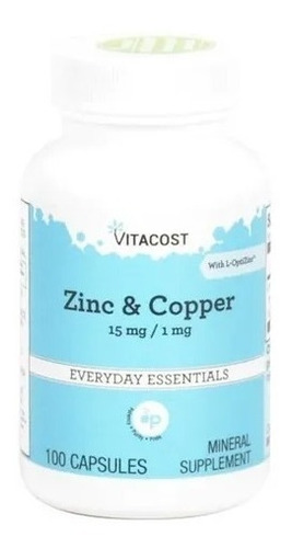 Vitacost Zinc Y Cobre 15 Mg / 1mg 100 Cápsulas 