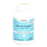 Vitacost Zinc Y Cobre 15 Mg / 1mg 100 Cápsulas 