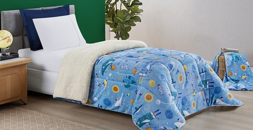 Coberdrom Edredom P/ Cama De Solteiro Soft Infantil Flannel