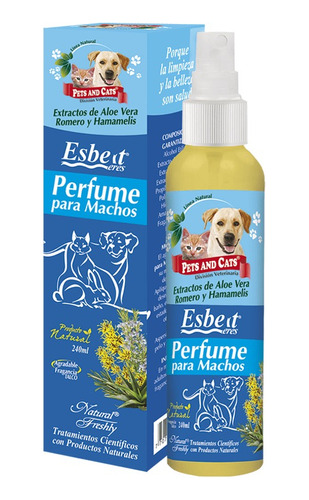 Perfume Para Macho 240ml- Perros Y Gatos