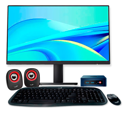 Pc Computadora Armada Intel N5095 8gb 480gb Monitor Led 22